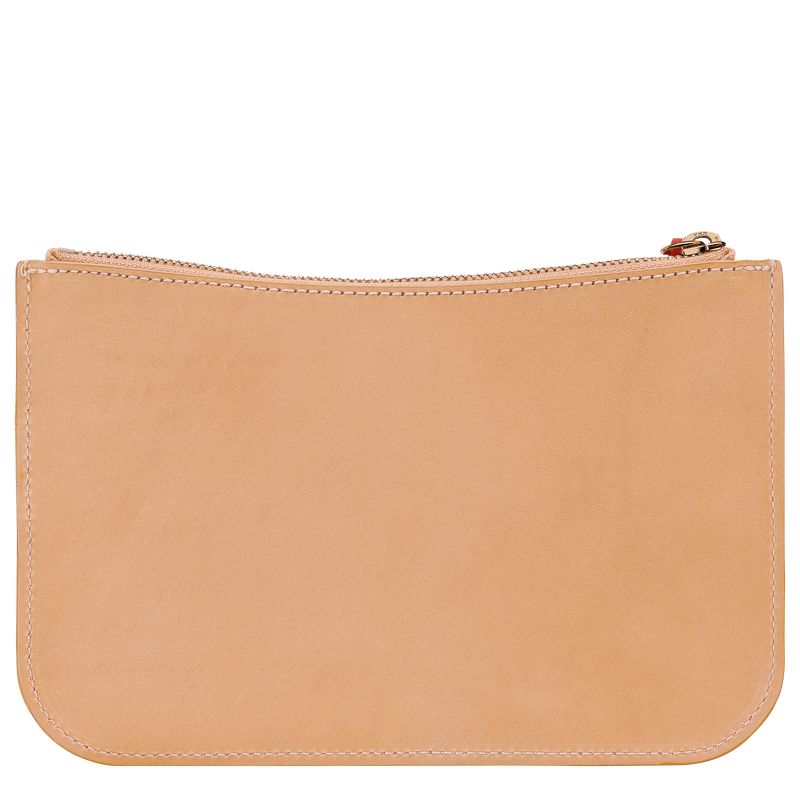 Women Longchamp Le Foulonné Pouch Orange | Thailand-421NZXAVF