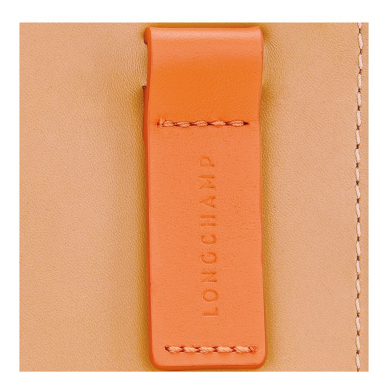 Women Longchamp Le Foulonné Pouch Orange | Thailand-421NZXAVF