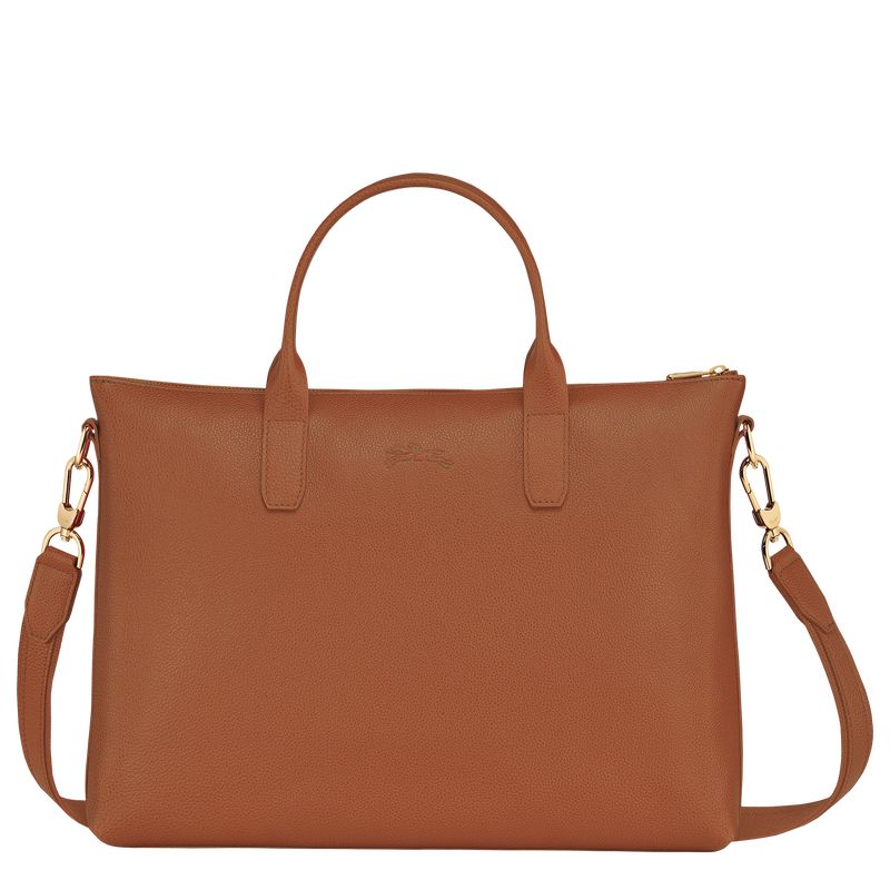 Women Longchamp Le Foulonné S Briefcase Brown | Thailand-701FDWQGA
