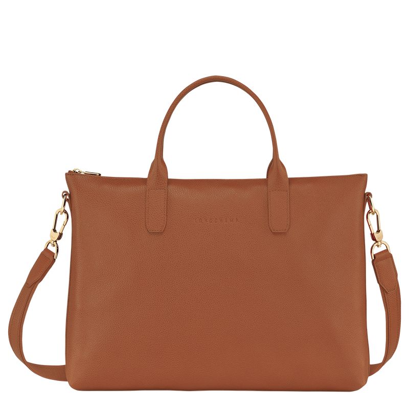 Women Longchamp Le Foulonné S Briefcase Brown | Thailand-701FDWQGA