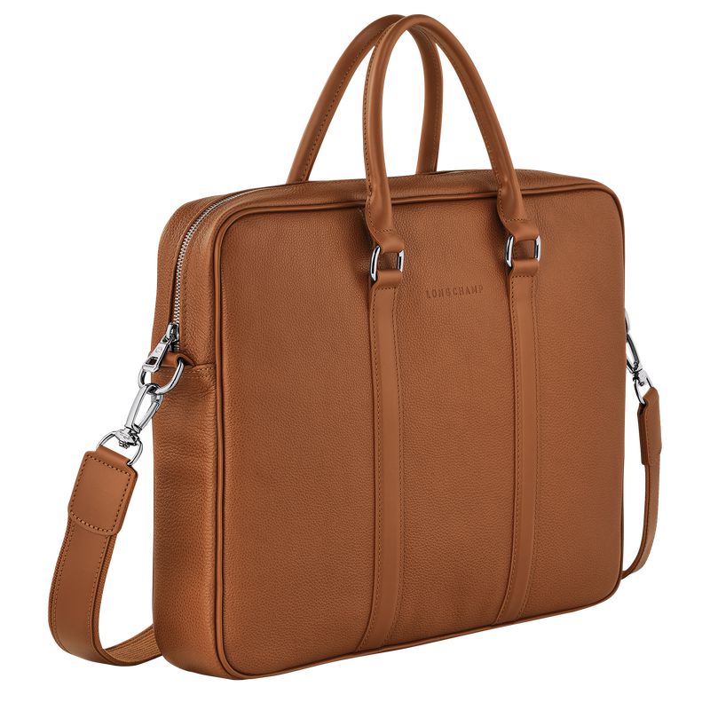 Women Longchamp Le Foulonné S Briefcase Brown | Thailand-216WPHVTO