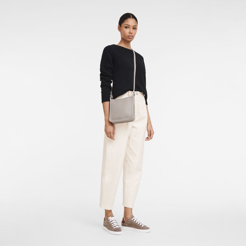 Women Longchamp Le Foulonné S Crossbody Bag Grey | Thailand-231TOIWDS