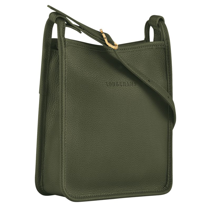 Women Longchamp Le Foulonné S Crossbody Bag Khaki | Thailand-438EWIGJD