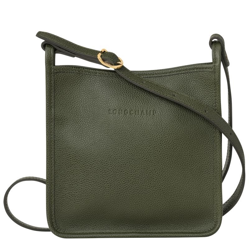Women Longchamp Le Foulonné S Crossbody Bag Khaki | Thailand-438EWIGJD