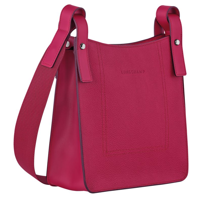 Women Longchamp Le Foulonné S Crossbody Bag Dark Pink | Thailand-035KSOMHX