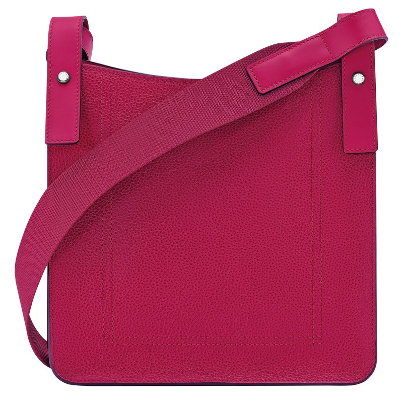 Women Longchamp Le Foulonné S Crossbody Bag Dark Pink | Thailand-035KSOMHX