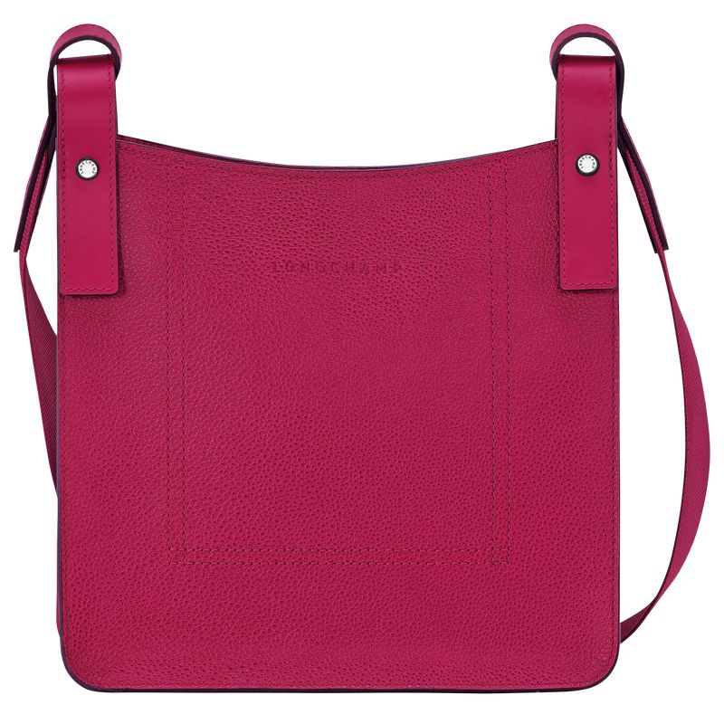 Women Longchamp Le Foulonné S Crossbody Bag Dark Pink | Thailand-035KSOMHX