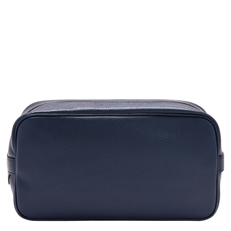 Women Longchamp Le Foulonné Toiletry Bags Navy | Thailand-690KZHGDW