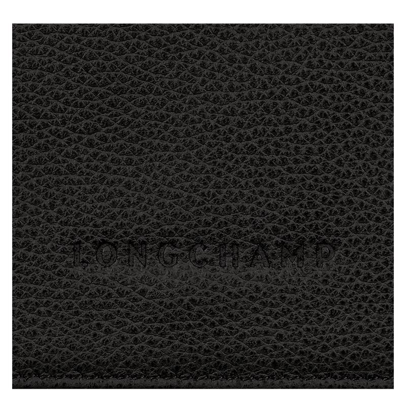 Women Longchamp Le Foulonné Wallet Black | Thailand-943DJPSGR