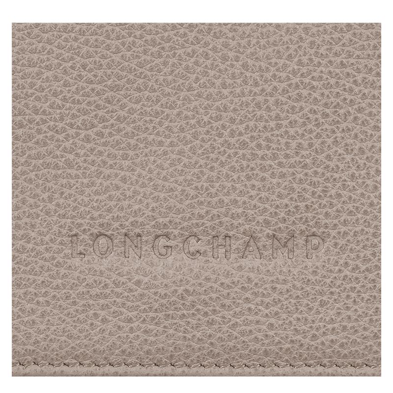 Women Longchamp Le Foulonné Wallet Grey | Thailand-457QGYSIO