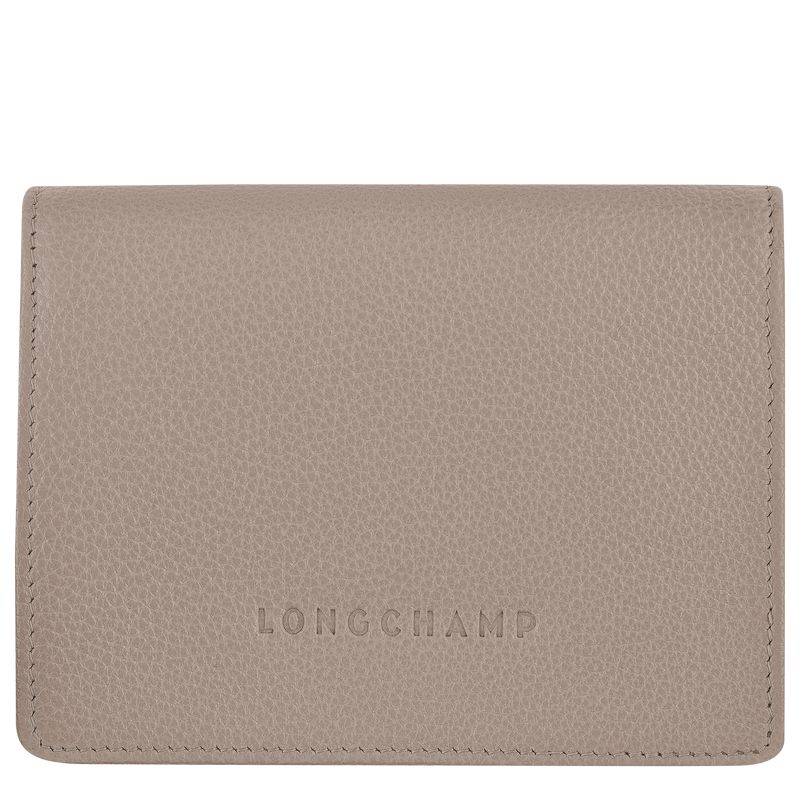 Women Longchamp Le Foulonné Wallet Grey | Thailand-457QGYSIO
