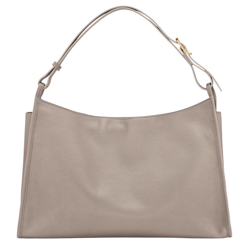 Women Longchamp Le Foulonné Xl Shoulder Bag Grey | Thailand-537LTXBNZ