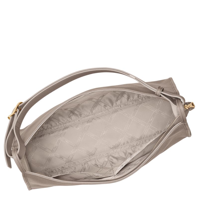 Women Longchamp Le Foulonné Xl Shoulder Bag Grey | Thailand-537LTXBNZ