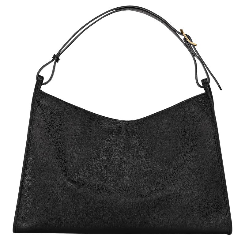 Women Longchamp Le Foulonné Xl Shoulder Bag Black | Thailand-673IXAPBZ