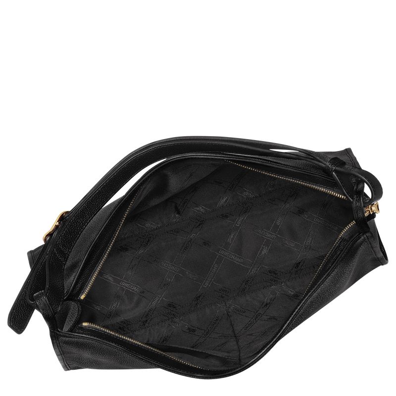 Women Longchamp Le Foulonné Xl Shoulder Bag Black | Thailand-673IXAPBZ
