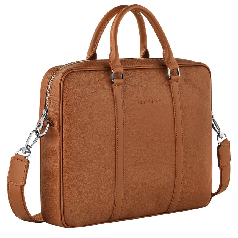 Women Longchamp Le Foulonné Xs Briefcase Brown | Thailand-012MIBLTN