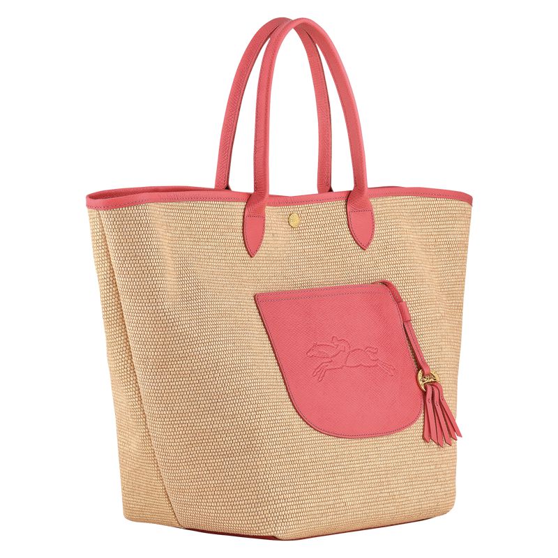 Women Longchamp Le Pliage Collection L Basket Tote Bag Pink | Thailand-307LHMYCR