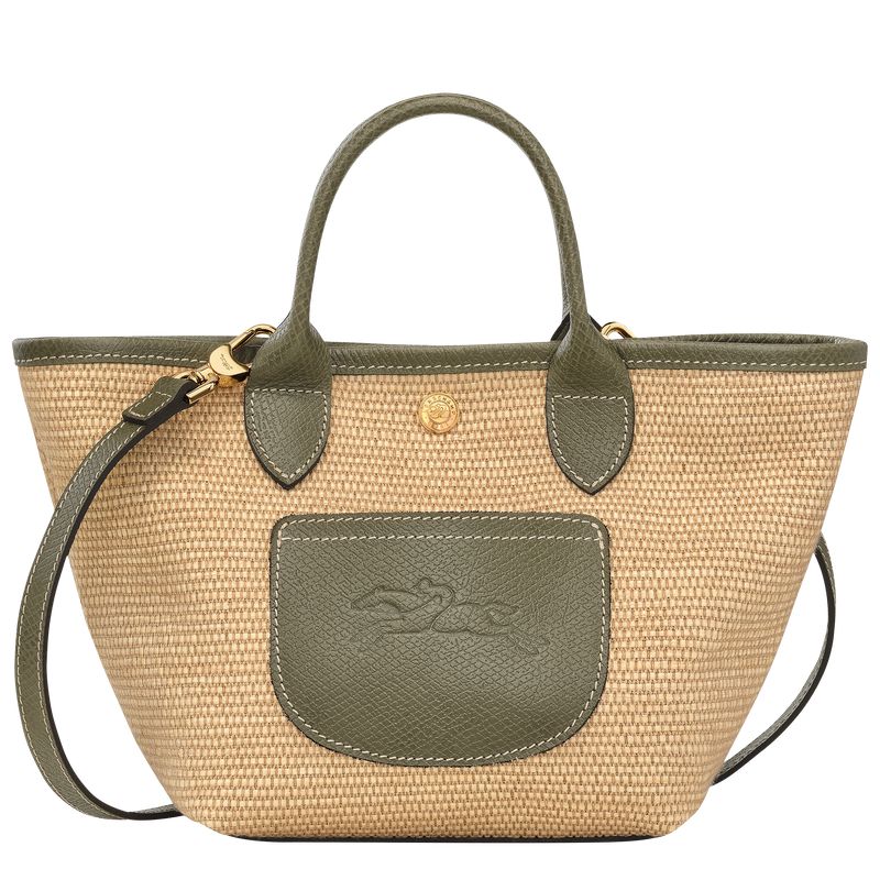 Women Longchamp Le Pliage Collection Xs Basket Tote Bag Brown / Olive | Thailand-596WKCBGE