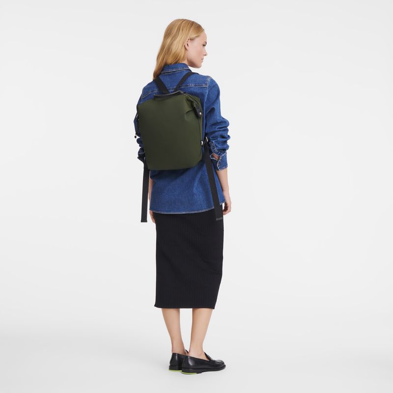 Women Longchamp Le Pliage Energy L Backpack Khaki | Thailand-507HKNGDQ