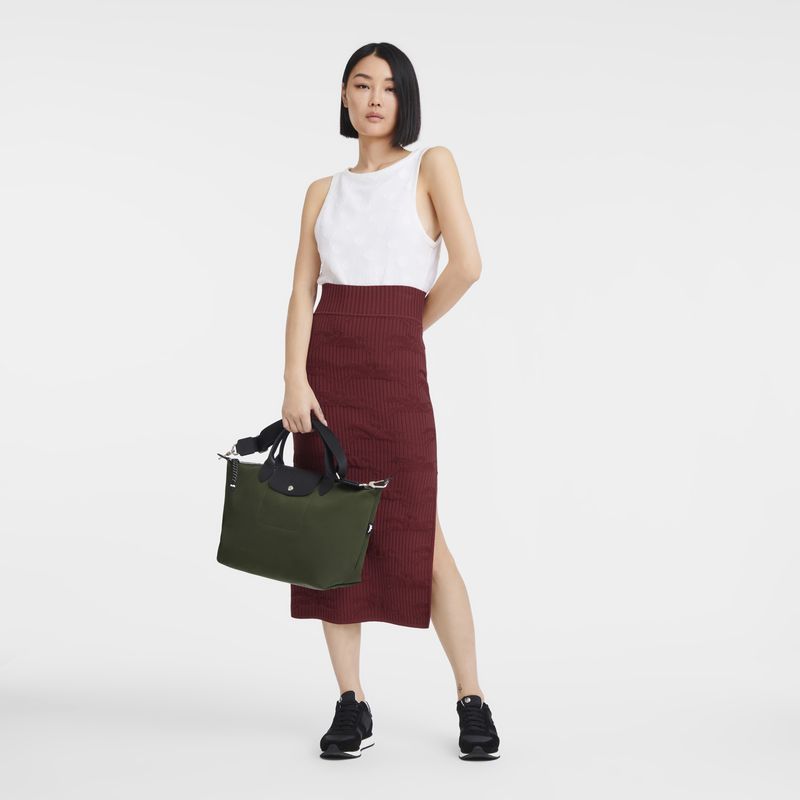 Women Longchamp Le Pliage Energy L Handbag Khaki | Thailand-084YCXIKD