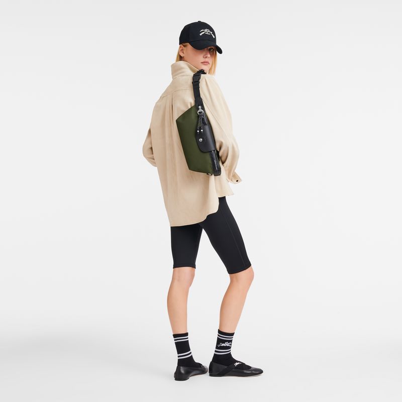 Women Longchamp Le Pliage Energy M Belt Bag Khaki | Thailand-318QHWPTA