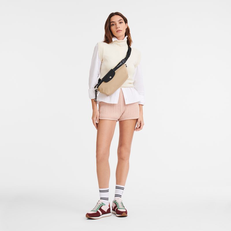 Women Longchamp Le Pliage Energy M Belt Bag Beige | Thailand-682XWCSPH