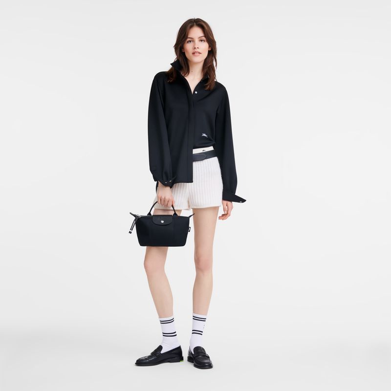 Women Longchamp Le Pliage Energy Pouch Black | Thailand-408TEIQLY