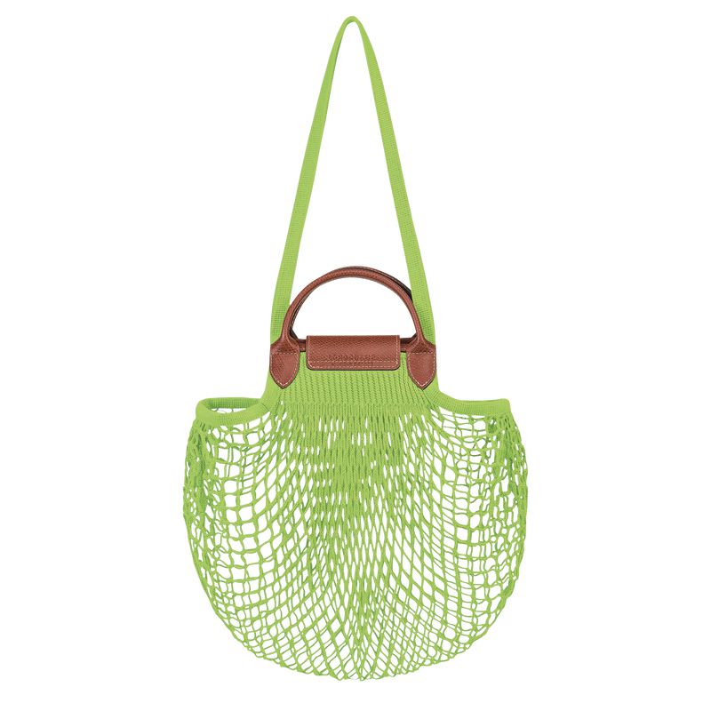 Women Longchamp Le Pliage Filet L Mesh Bag Light Green | Thailand-639CQGOVW