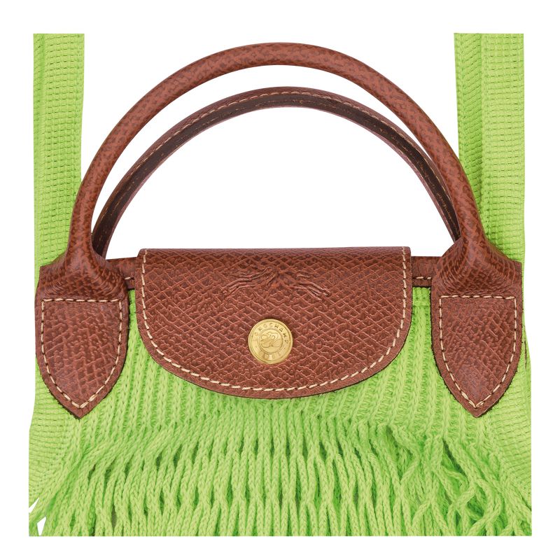 Women Longchamp Le Pliage Filet L Mesh Bag Light Green | Thailand-639CQGOVW