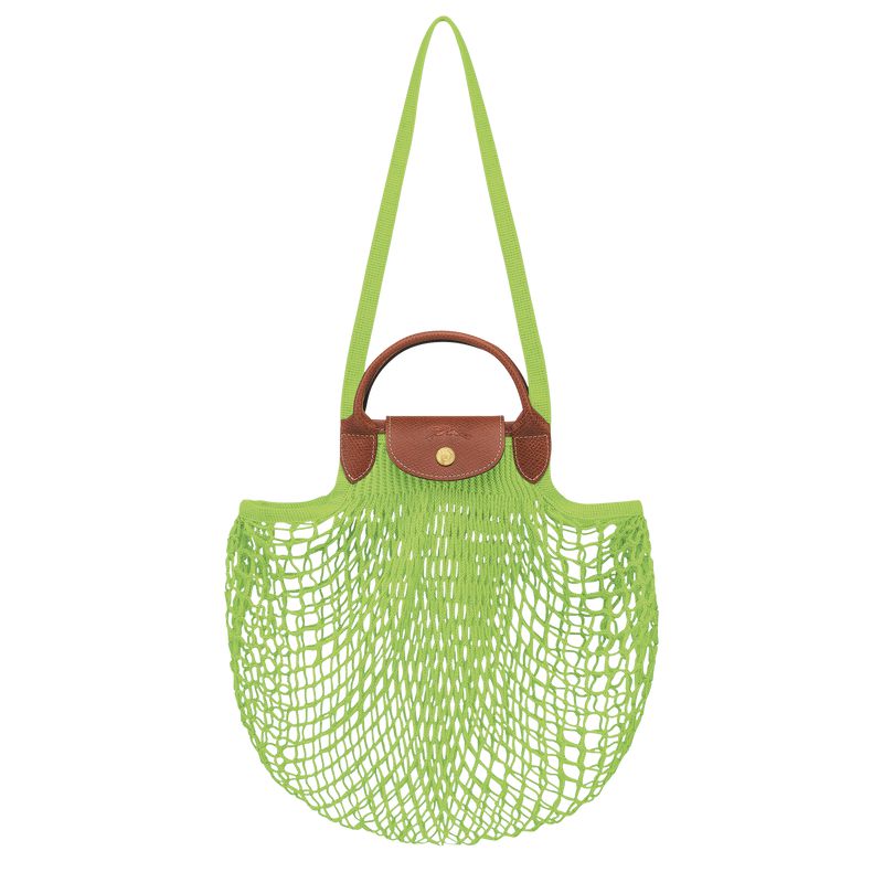 Women Longchamp Le Pliage Filet L Mesh Bag Light Green | Thailand-639CQGOVW