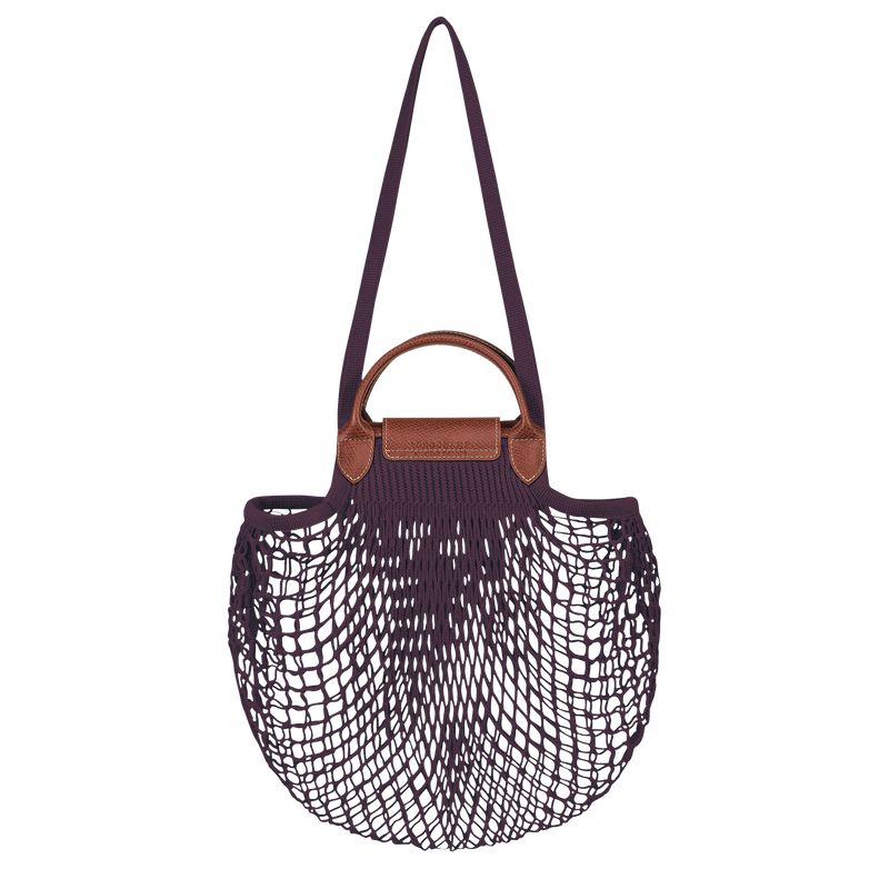 Women Longchamp Le Pliage Filet L Mesh Bag Dark Purple | Thailand-681IVLDZK