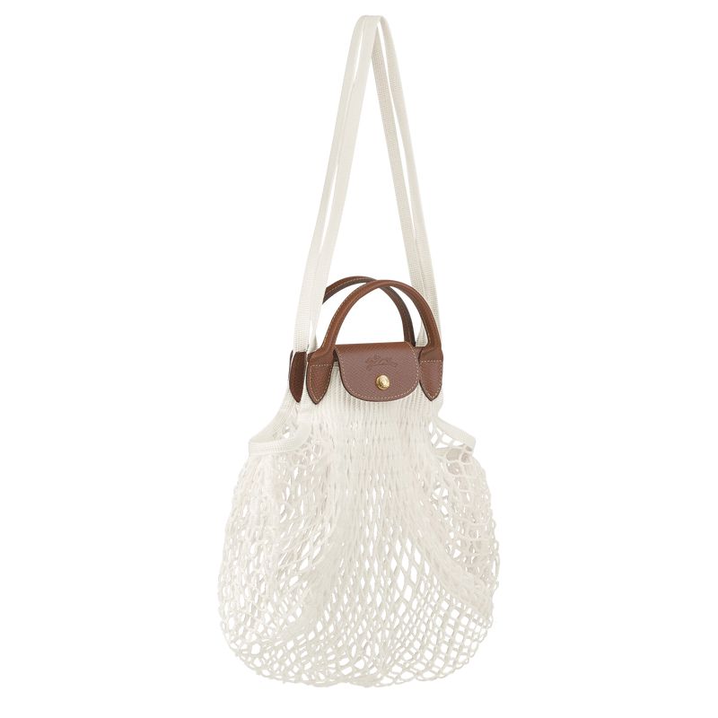 Women Longchamp Le Pliage Filet L Mesh Bag Cream | Thailand-584OSWVHN