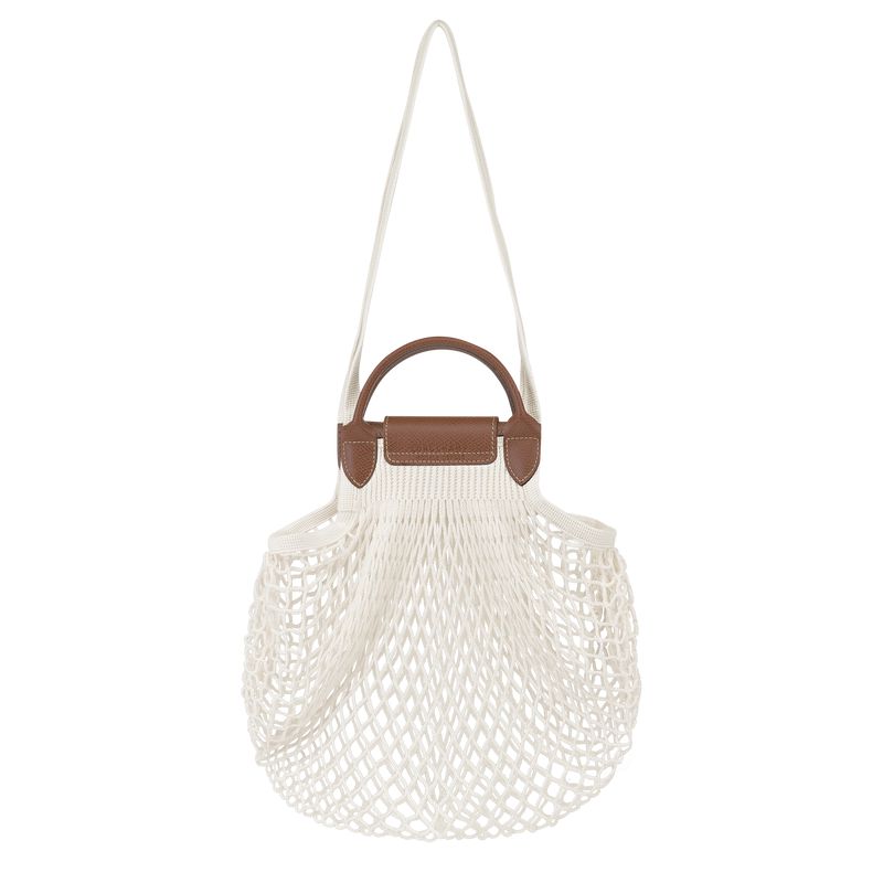 Women Longchamp Le Pliage Filet L Mesh Bag Cream | Thailand-584OSWVHN