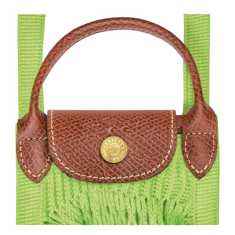 Women Longchamp Le Pliage Filet Xs Mesh Bag Light Green | Thailand-495CNQDBA
