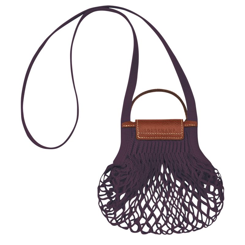 Women Longchamp Le Pliage Filet Xs Mesh Bag Dark Purple | Thailand-401FAGKQC