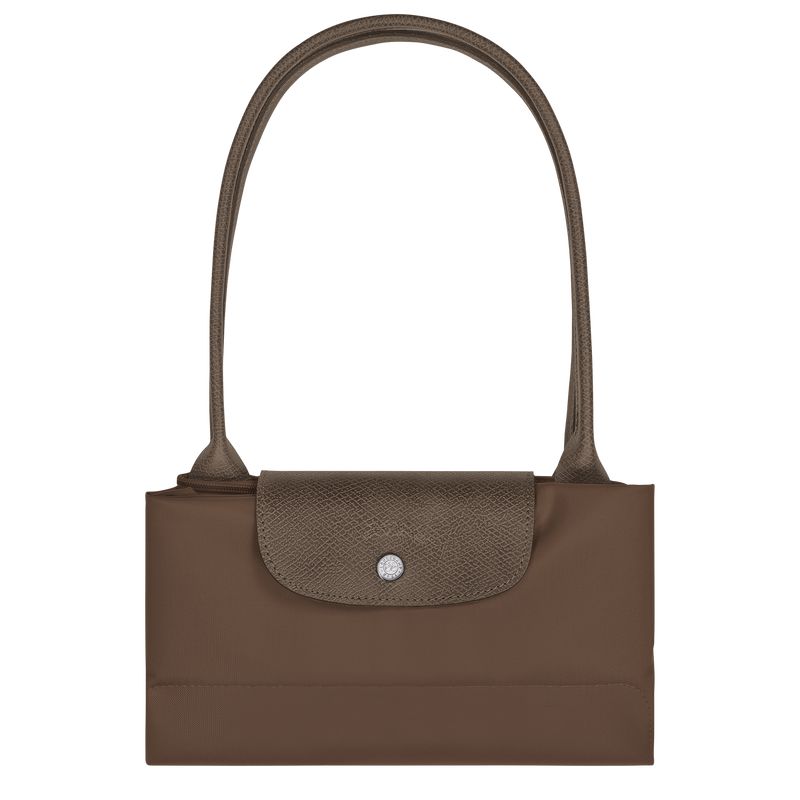 Women Longchamp Le Pliage Green L Tote Bag Dark Brown | Thailand-673XAVGWC
