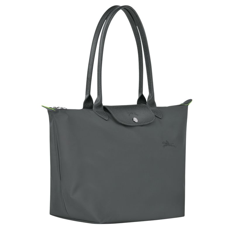Women Longchamp Le Pliage Green L Tote Bag Deep Grey | Thailand-356WRIQCL