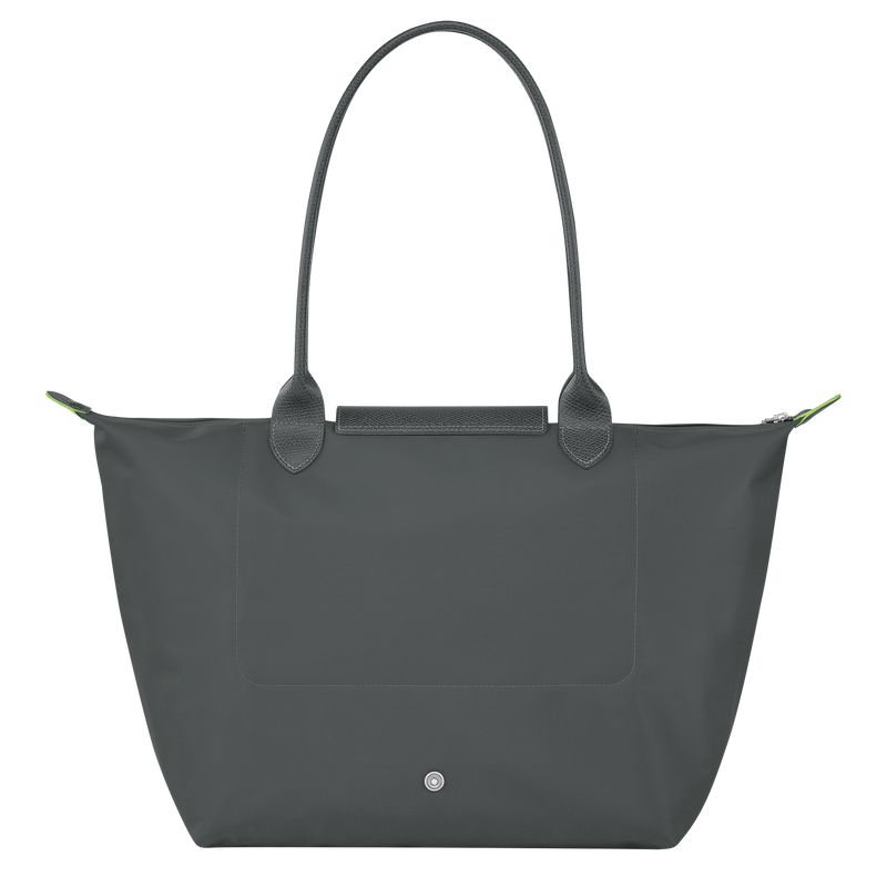 Women Longchamp Le Pliage Green L Tote Bag Deep Grey | Thailand-356WRIQCL