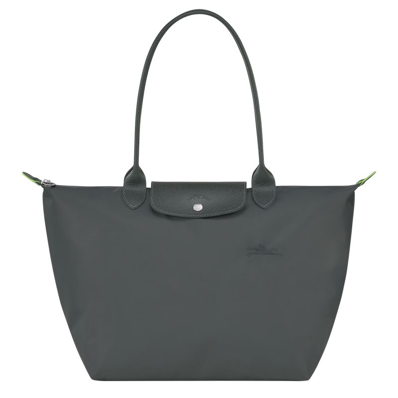 Women Longchamp Le Pliage Green L Tote Bag Deep Grey | Thailand-356WRIQCL