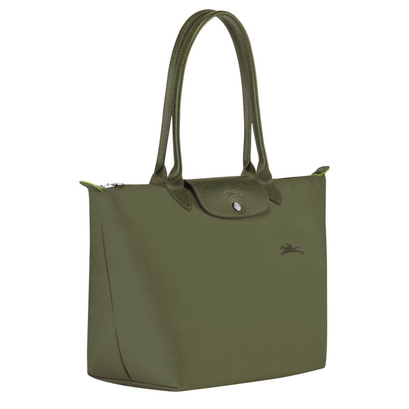 Women Longchamp Le Pliage Green L Tote Bag Dark Green | Thailand-142CEASXD