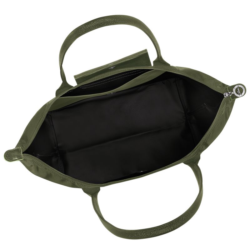 Women Longchamp Le Pliage Green L Tote Bag Dark Green | Thailand-142CEASXD