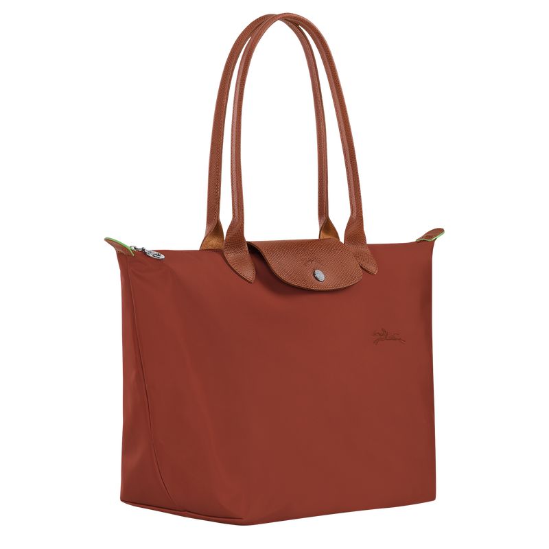 Women Longchamp Le Pliage Green L Tote Bag Brown | Thailand-743YFOVUW