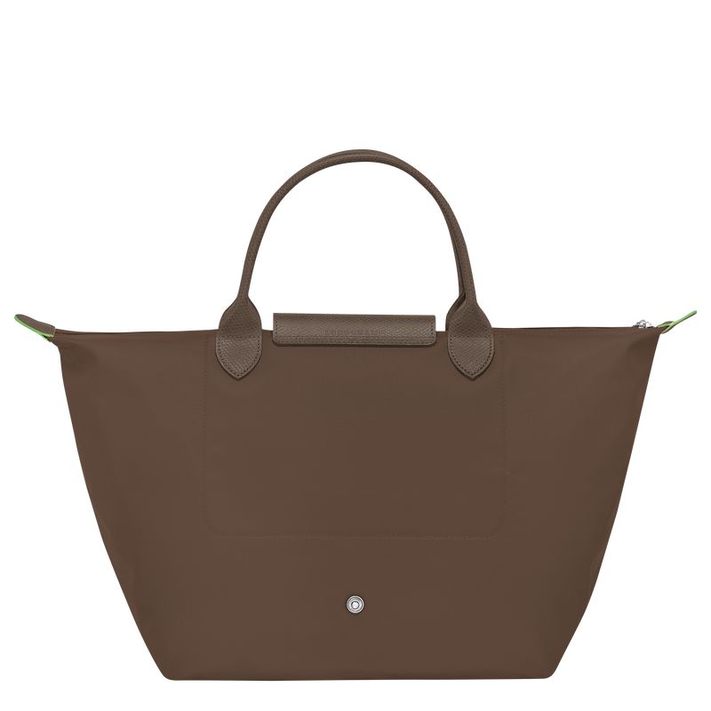 Women Longchamp Le Pliage Green M Handbag Dark Brown | Thailand-985QWZKIX