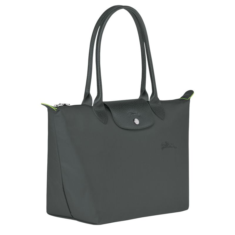 Women Longchamp Le Pliage Green M Tote Bag Deep Grey | Thailand-894DMORCF