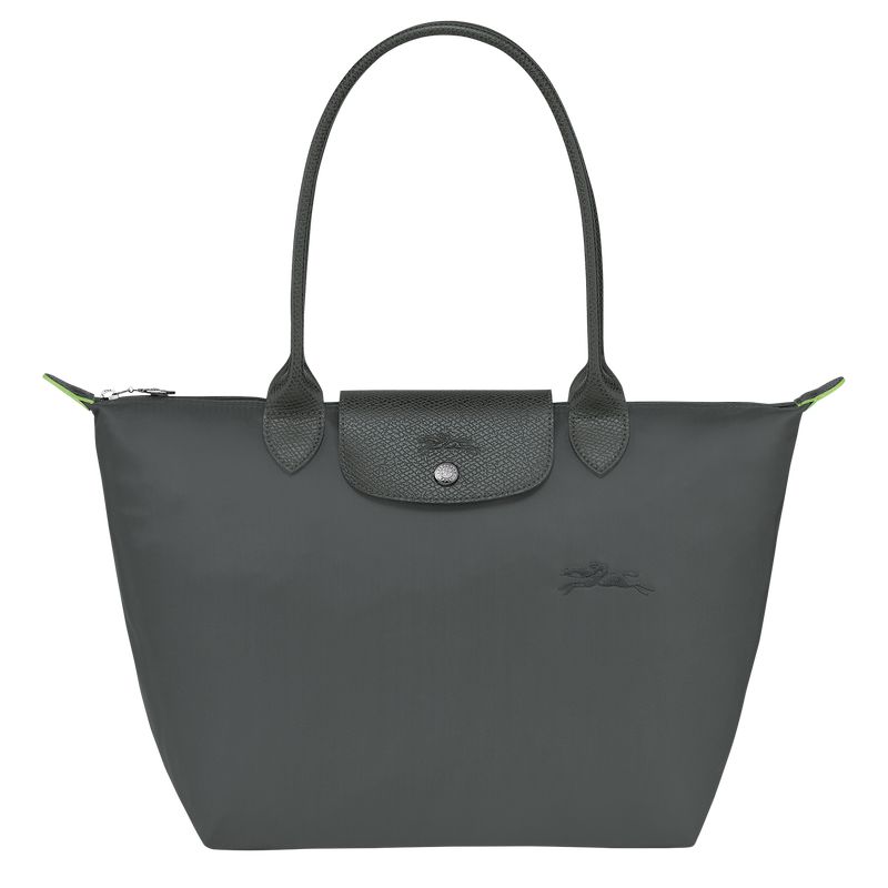 Women Longchamp Le Pliage Green M Tote Bag Deep Grey | Thailand-894DMORCF