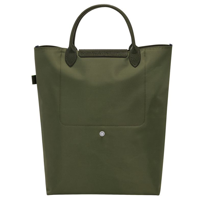 Women Longchamp Le Pliage Green M Tote Bag Dark Green | Thailand-628OASLNG