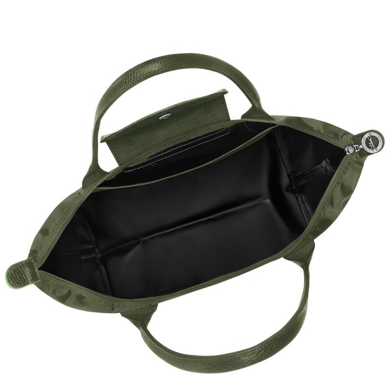 Women Longchamp Le Pliage Green M Tote Bag Dark Green | Thailand-829KTOVNZ