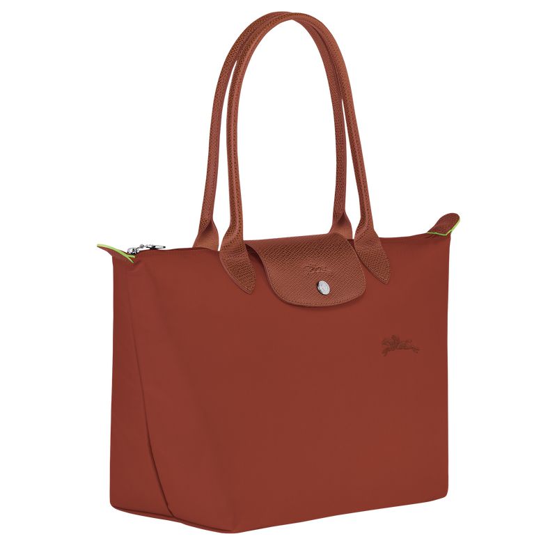 Women Longchamp Le Pliage Green M Tote Bag Brown | Thailand-017DZAIGF