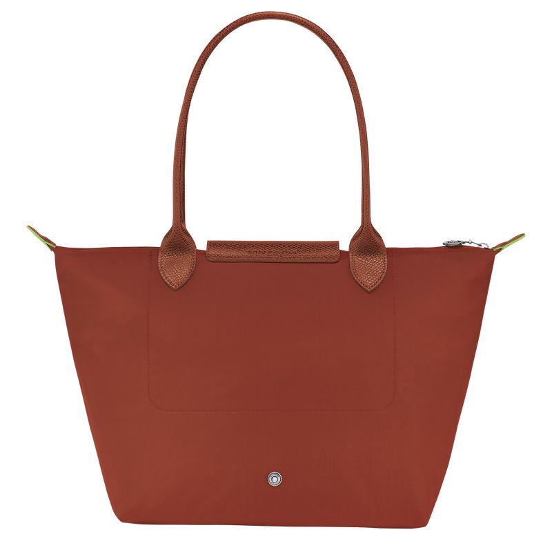 Women Longchamp Le Pliage Green M Tote Bag Brown | Thailand-017DZAIGF