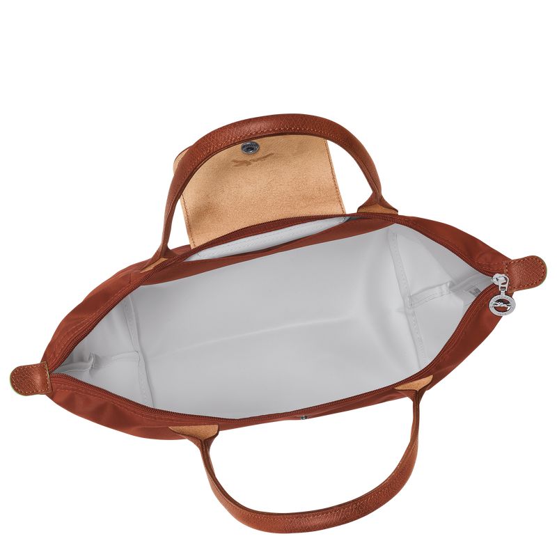 Women Longchamp Le Pliage Green M Tote Bag Brown | Thailand-017DZAIGF